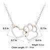 Heart and Paw Necklace