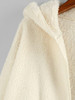 Hooded Faux Fur Open Front Pocket Coat Hooded Faux Fur Open Front Pocket Coat