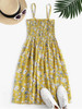Floral Smocked Frilled Cami Summer Dress
