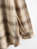 Checked Wool Blend Coat