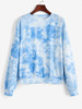 Sky Tie Dye Drop Shoulder Sweatshirt