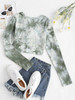 Twisted Front Ribbed Tie Dye Tee