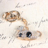 Precious Stone Dinosaur Charm Pendant