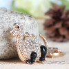 Precious Stone Dinosaur Charm Pendant