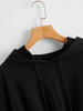 Drop Shoulder Drawstring Hoodie