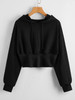 Drop Shoulder Drawstring Hoodie