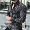 Men Long Sleeve Floral Print Shirts