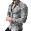 Men Long Sleeve Floral Print Shirts