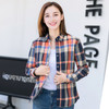 Plus Size Blouses Women Plaid Shirt Checks Flannel Shirts