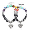 New Heart Pendant Chakra Bracelets For Women / Men New Heart Pendant Chakra Bracelets For Women / Men