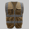 High visibility reflective safety vest reflective vest multi pockets work wear
