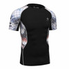 3D Printed T-shirts Men Compression Shirt Men's MMA T Shirt Short Sleeve Quick Dry