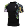 3D Printed T-shirts Men Compression Shirt Men's MMA T Shirt Short Sleeve Quick Dry