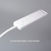 New arrive Gooseneck 6W LED Desk Lamp / 3-Level Dimmer, Touch-Sensitive Controller, Portable Lightweight Table Reading(White)