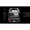 Luxury doom armor Dirt Shock Waterproof 4proof Metal Aluminum cell phone case For iphone 4 4s 5 5c 5s SE 6 Plus + Tempered glass