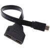Cheap 1080P HDMI Male to 2 Female 1 In 2 Out Splitter Cable Adapter Converter