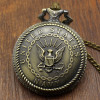 New Silver Tone Fullmetal Alchemist Pocket Watch Cosplay Edward Elric with Chain Anime Boys Gift Wholesale P423