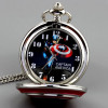 New Silver Tone Fullmetal Alchemist Pocket Watch Cosplay Edward Elric with Chain Anime Boys Gift Wholesale P423