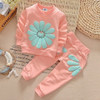 ST185  2016 spring autumn children girl clothing set baby girls sports sunflower costume kids clothing set suit ST185  2016 spring autumn children girl clothing set baby girls sports sunflower costume kids clothing set suit