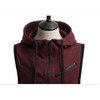 Fashion Zipper Cardigan Sweatshirts Sport Brand Hoodies Men, Casual Sweatershirt Men Slim Hoodie Sleeveless Sweatshirts Jacket