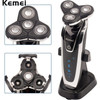 Kemei 4 in 1 Washable Men Electric Shaver Rechargeable Electric Razor Washable Nose Trimmer Beard Cutting Shaving Machine