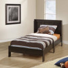 Sauder Parklane Twin Platform Bed with Headboard, Espresso