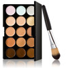 15 Colors Face Cream Contour Makeup Concealer Palette Powder Brush Makeup Set Cosmetic Tools