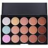 New 15 Colors Contour Face Cream Makeup Set for Pincel Maquiagem Concealer Palette with Powder Puff Brush Make Up Cosmetic Set
