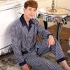 Men's Pajamas Spring Autumn Long Sleeve Sleepwear Cotton Plaid Cardigan Pyjamas Men Lounge Pajama Sets Plus size 4XL 5XL Sleep Men's Pajamas Spring Autumn Long Sleeve Sleepwear Cotton Plaid Cardigan Pyjamas Men Lounge Pajama Sets Plus size 4XL 5XL Sleep