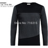 Mens Casual T-Shirts Tops Tee Crew Neck Long Sleeve Slim Fit Men's T Shirt Top Tee for Men