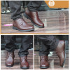 LuoDiRam Brand Hot Sale Men Leather Boots, Men Ankle Boots, Fashion Leather Men Winter Shoes, Genuine Leather Men Boots