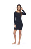 INDAH Ritual Basket Weave Back Mini Dress | Black | sale