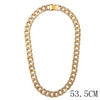 Caraquet Punk Hip Hop Cuban Link Chain Choker Necklace Iced Out Rapper Crystal Necklace Fashion Bling Rhinestone Jewelry Gift