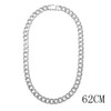 Caraquet Punk Hip Hop Cuban Link Chain Choker Necklace Iced Out Rapper Crystal Necklace Fashion Bling Rhinestone Jewelry Gift