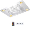 31" LED Ceiling Mount Rain - Big Rain - Dual Rain and Waterfall Shower System - ASARO