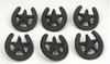 Cast Iron Star Horseshoe Drawer Pull Set / 6