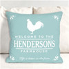 Personalized Welcome to the Farmhouse Throw Pillow