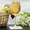 Personalized Lets Toast Wine Glass