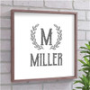 Personalized Laurel Wreath Wood Pallet Sign