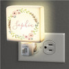Personalized Flower Wreath Night Light