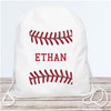 Personalized Baseball Drawstring Bag