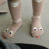 Snake Socks in Beige
