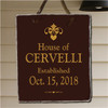 Our House Personalized Slate Plaque