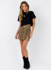 Mini Skirt High Waist Leopard Zebra Print