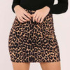 Fashion Leopard Printed Sexy Pencil Bodycon Hip Mini Skirt