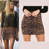 Fashion Leopard Printed Sexy Pencil Bodycon Hip Mini Skirt