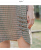 Vintage Artsy Style Mid Length Plaid Skirt
