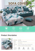 Corner Sofa Covers for living room Elastic Spandex Slipcovers
