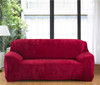 Solid Color Plush Thicken Elastic Sofa Cover Universal Sectional