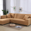 solid color corner sofa covers for living room elastic spandex slipcovers
